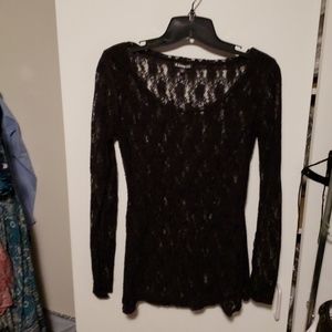 Lace long sleeve tee